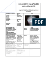 Liquid Penetrate Examination Report