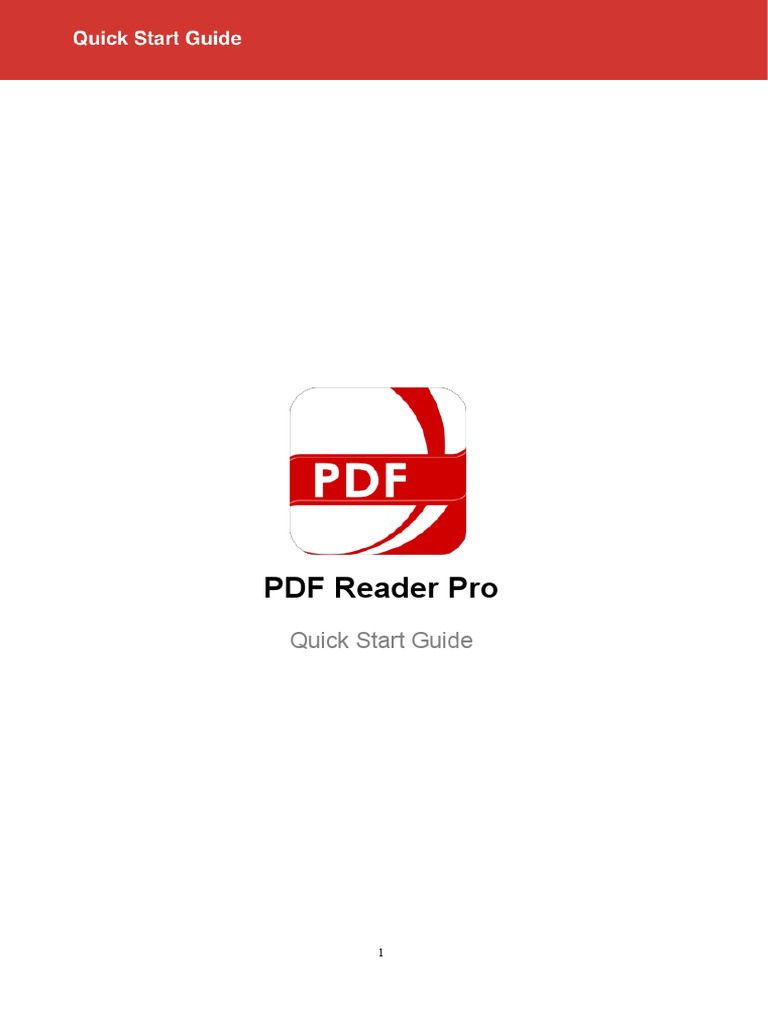 PDF Reader Pro Quick Start Guide | PDF | I Cloud | Ios