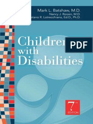 Children With Disabilities Batshaw 7th Ed Preterm Birth Autism