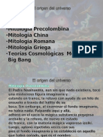  La Teoria de Big Bang, Síntesis de Bioelementos y Moléculas de La Vida