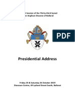 2019 Presidential Address Ballarat Anglican