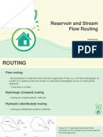 Reservoir and Stream Flow Routing: Prepared By: ENTONG, Sacredbrin C