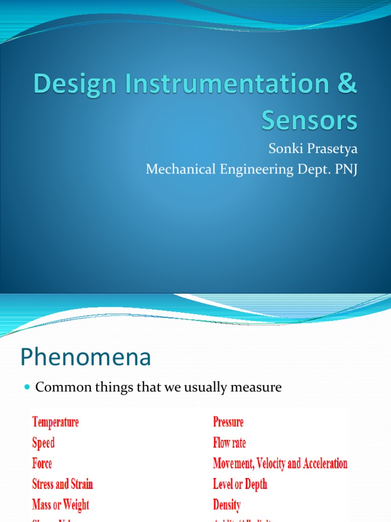 Engineering Sensor Systems Guide | PDF