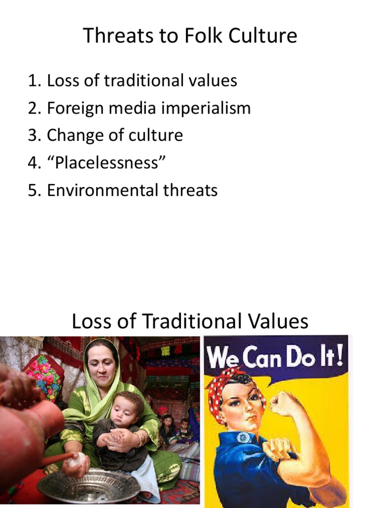 Threats To Folk Culture PDF