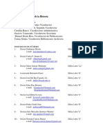 Lista Individuos de Número, Junta Directiva Con Correo Electronico