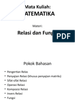 Matematika Relasi dan Fungsi