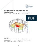 Room Acoustic Computer Modelling: Guide To Lab-Exercise Can Be Used With The Odeon Free Trial - From WWW - Odeon.dk