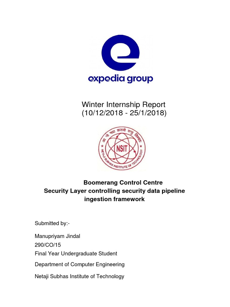 Manu Expedia Internship PDF Java Script Amazon Web Services