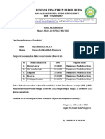 Surat Keterangan PPL MA Nurul Huda Pringsewu 2015