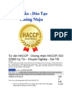 Tư vấn HACCP