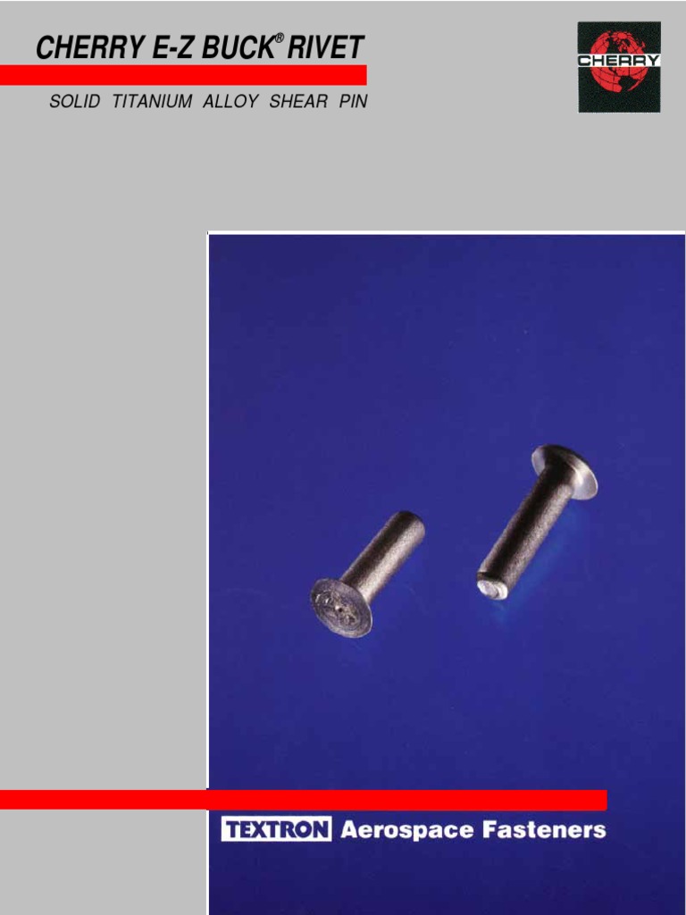 Cherry EZ Buck Rivet PDF Rivet Titanium