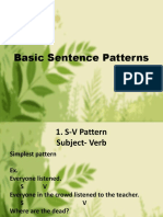 Basic Sentence Patterns