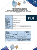 Guía de Actividades y Rúbrica de Evaluación - Paso 1 - Reconocer las temáticas y actividades que se van a desarrollar en el curso.docx