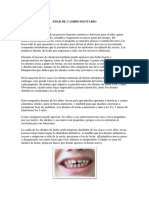 Edad de Cambio Dentario 1