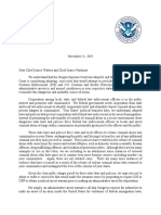 Letter from DOJ and DHS to Oregon and Washington courts