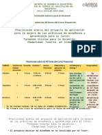 Precisiones Proyecto