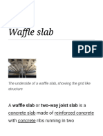 Underside of a Waffle Slab