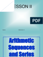 Arithmetic Sequences and Series