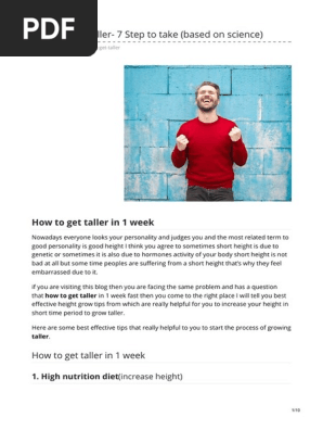How To Get Taller 7 Step To Take Based On Science Nutrition Foods