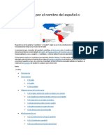 Controversia Por El Nombre Del Español o Castellano