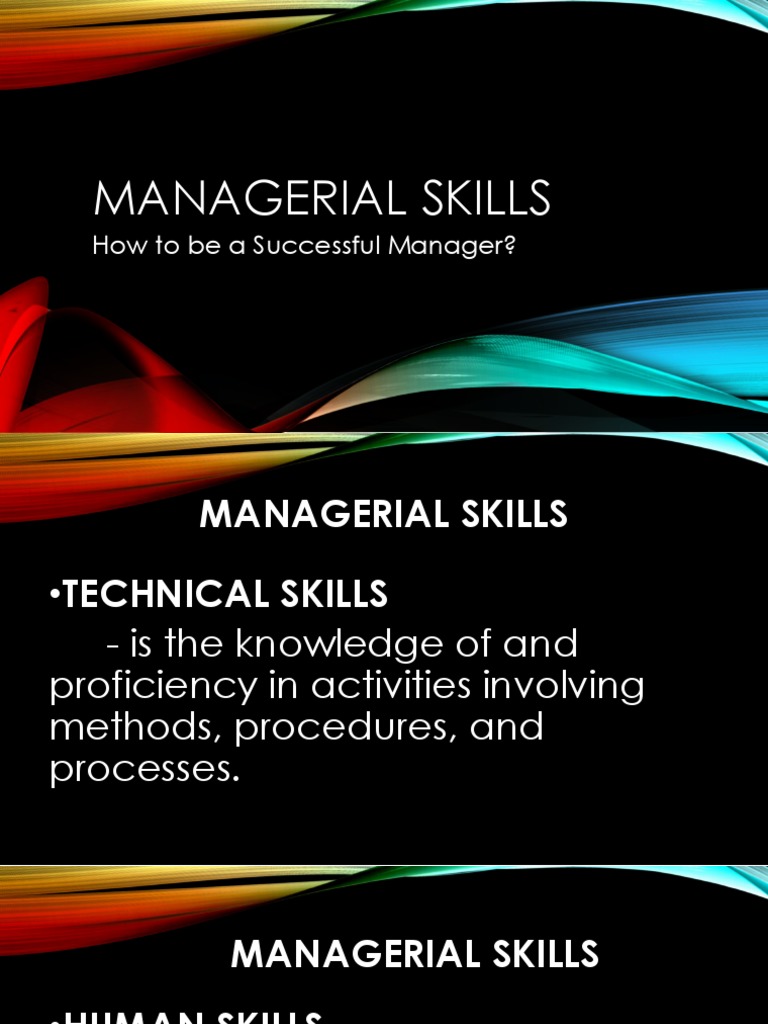 Essential Managerial Skills for Success | PDF | Competence (Human ...