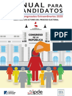 Manual Para Candidatos. Elecciones Congresales Extraordinarias 2020