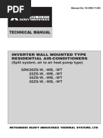 MITSUBISHI SERVICE MANUAL SRK SERIES 