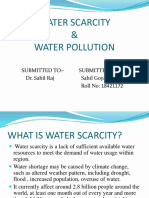 Water Scarcity & Water Pollution