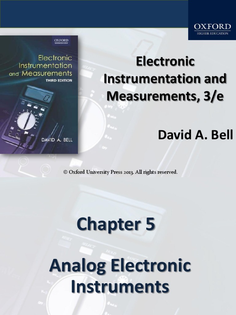 Electronic Instrumentation and Measurements, 3/e David A. Bell | PDF ...