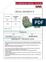 YuGiOh! Diciembre - Arsenal Secreto 3