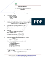 Cbse Test Paper-02 CLASS - XII CHEMISTRY (Electrochemistry) (Answers)