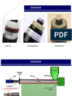 Extruder: Poly-Al Al Corrugation Lead Sheath