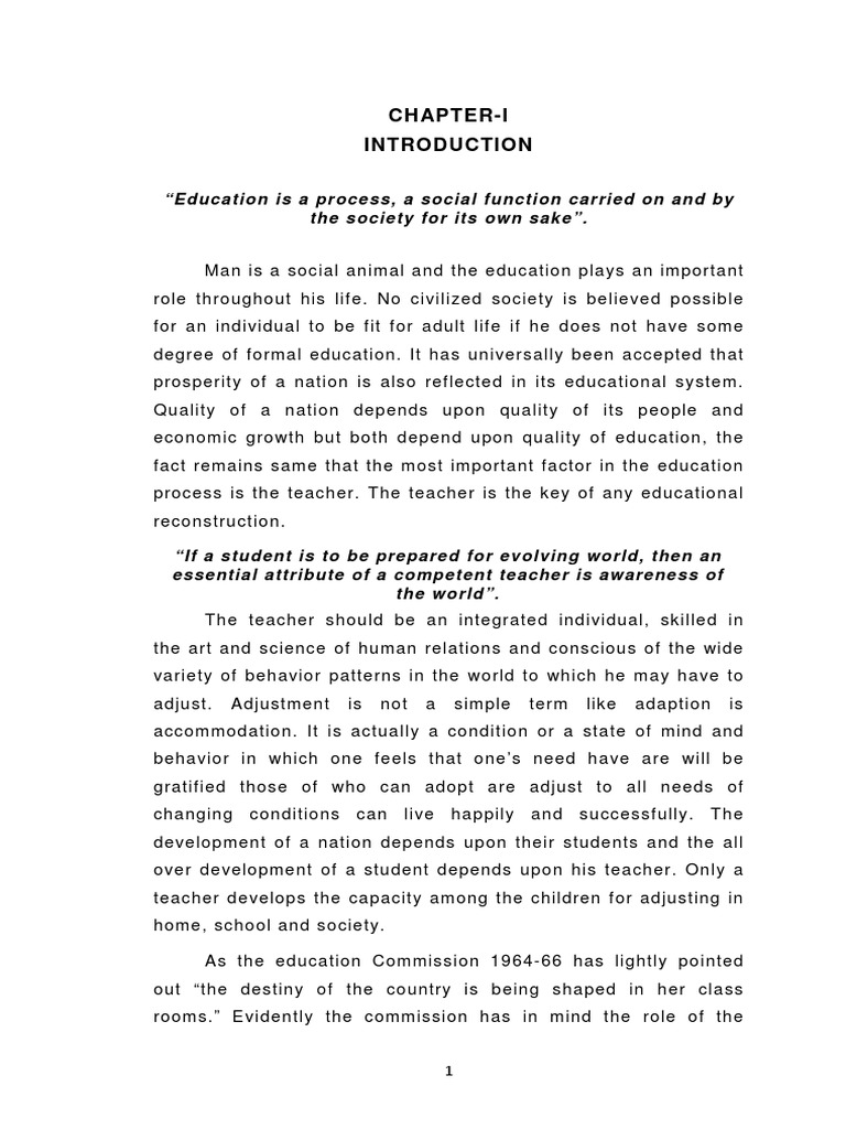 1 Final Dissertation PDF | PDF | Attitude (Psychology) | Teachers