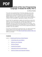 Essentials of The Java Programming Language: A Hands-On Guide, Part 1