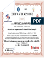 19 - FEDURO - S4 - NE - 23.06.2019 - Certificat Participare - Mateescu Denisa-Maria PDF