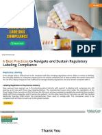 Best Practices To Navigate and Sustain Regulatory Labeling Compliance