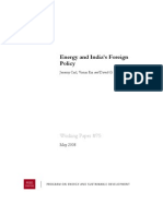 Energy and India's Foreign Policy: Working Paper #75
