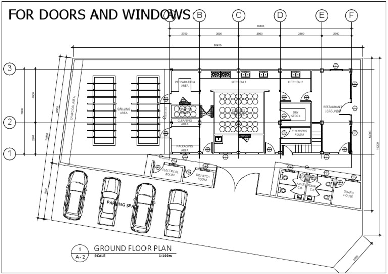 For Doors and Windows F E D C B A PDF Buildings And Structures