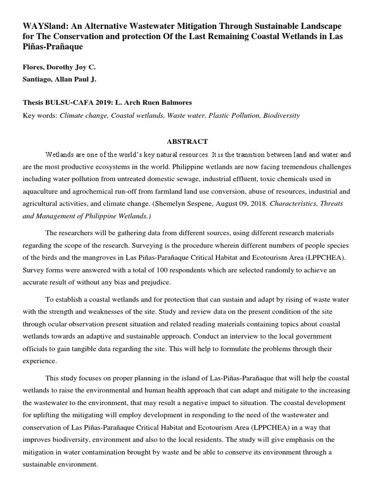 Abstract | PDF | Wetland | Wastewater