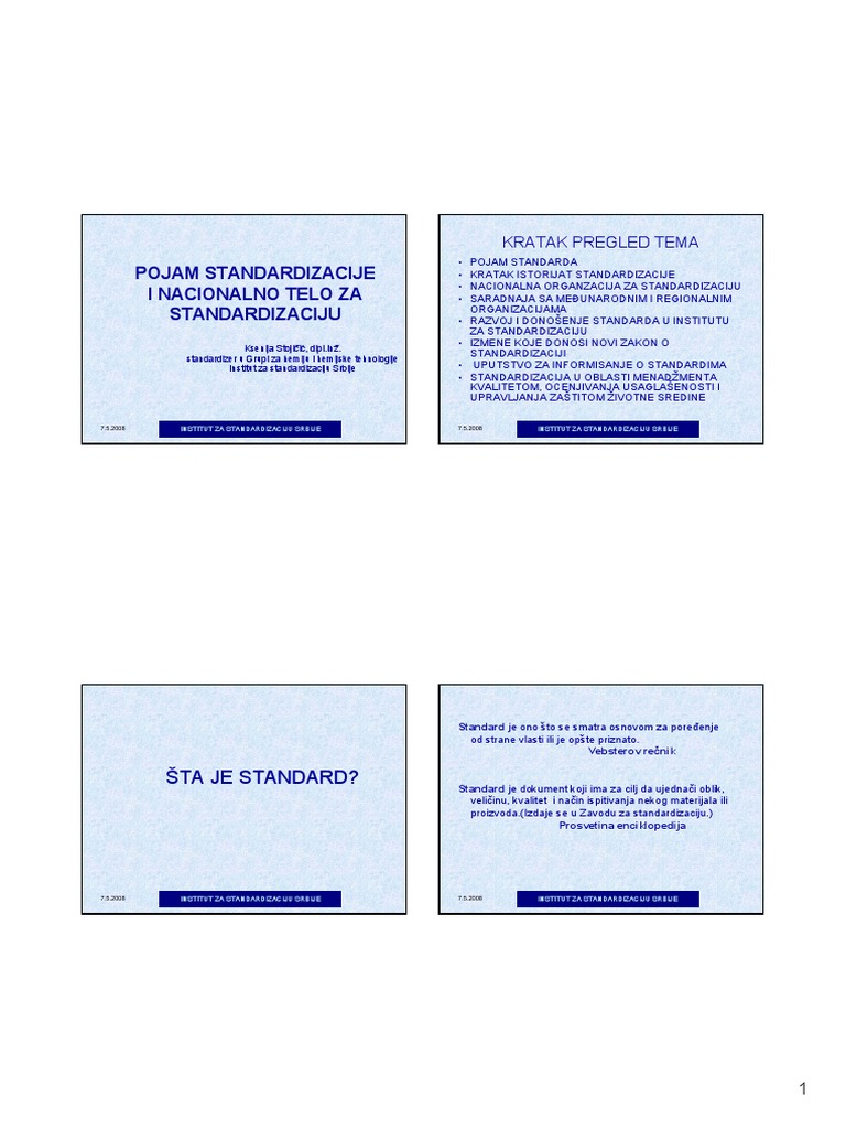 Standardi | PDF