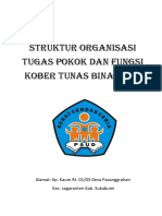 Struktur Organisasi Tugas Pokok Dan Fungsi Kober Tunas Bina Desa