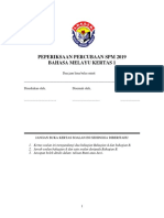 BM Kertas 1 Percubaan Perak SPM 2019