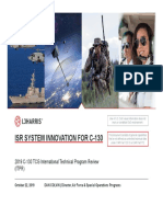 Isr System Innovation For C-130: 2019 C-130 TCG International Technical Program Review (ITPR)