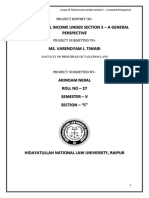 Scope of Total Income Under Section 5 - A General Perspective