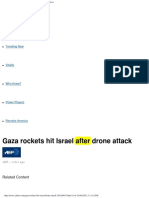 2012-04-08 Gaza Rockets Hit Israel AFTER Drone Attack