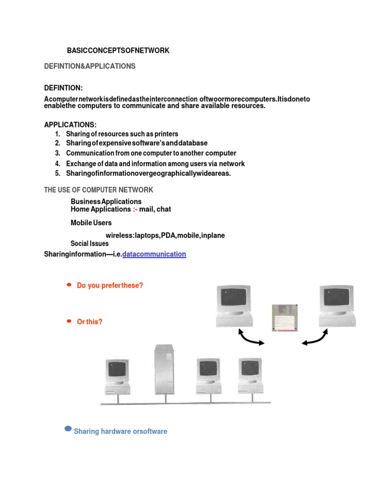 Basic Concepts of Network PDF