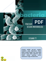 Penetapan Kadar Vitamin Secara Mikrobiologi