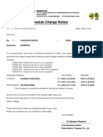 Contoh Delay Notice Vessel