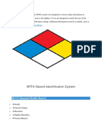 NFPA Hazard Identification System: Safety Data Sheets