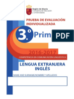 Primaria: Lengua Extranjera Inglés